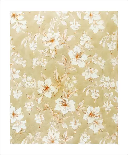 Design for Woven Textile in white and beige