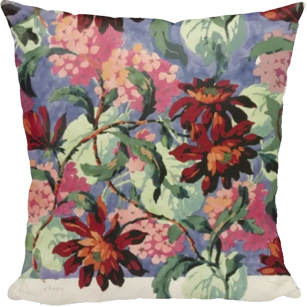 Design for Printed Textile with flowers