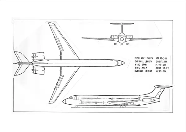 A GA of the BAC double-deck Super VC10 project