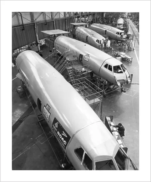 Concorde nose and forward fuselage production at Weybridge