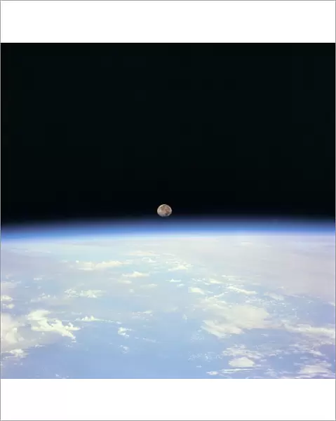 Moon Set over Earth