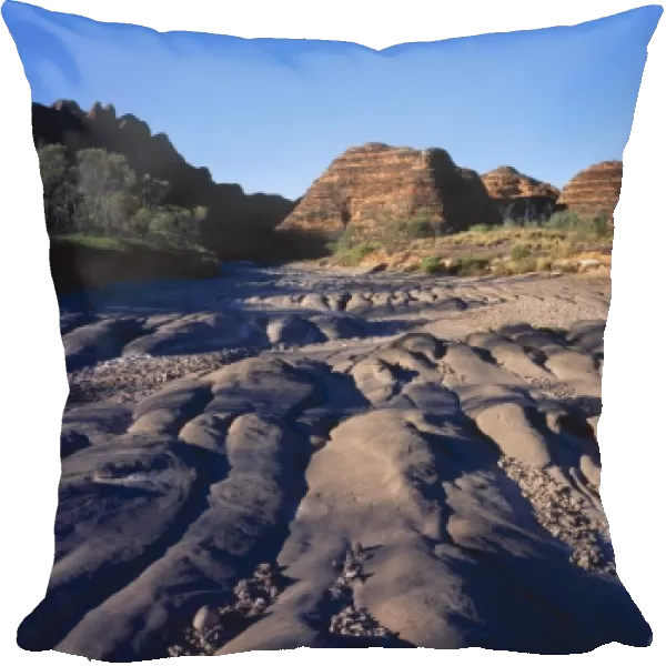 Western Australia - dry bed of Piccaninny Creek meandering through sanstone beehives (Devonian 360 million years) Bungle Bungle Range, Purnululu National Park, Australia