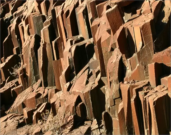 Organ Pipe Rock Formation In Namibia near Khorixas
