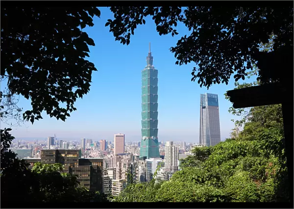 13132509. Taipei 101 skyscraper in Xinyi District, Taipei, Taiwan Date