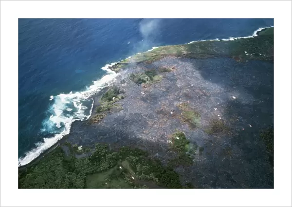 Hawaii - Kalapana gardens destroyed by lava