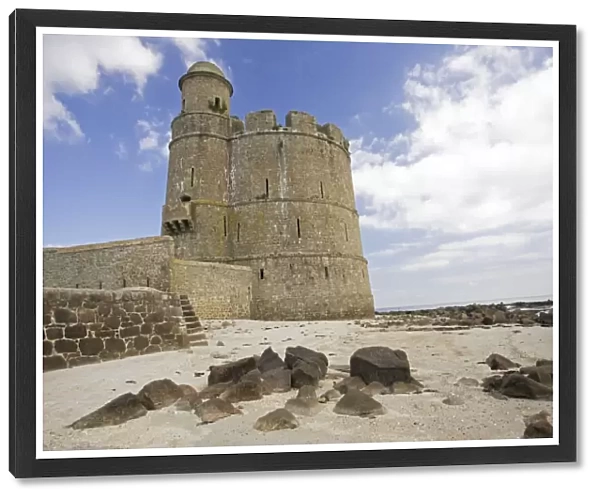 Old medieval Fort Vauban fortified tower Ile de Tatihou St Vaast la Hougue Normany France