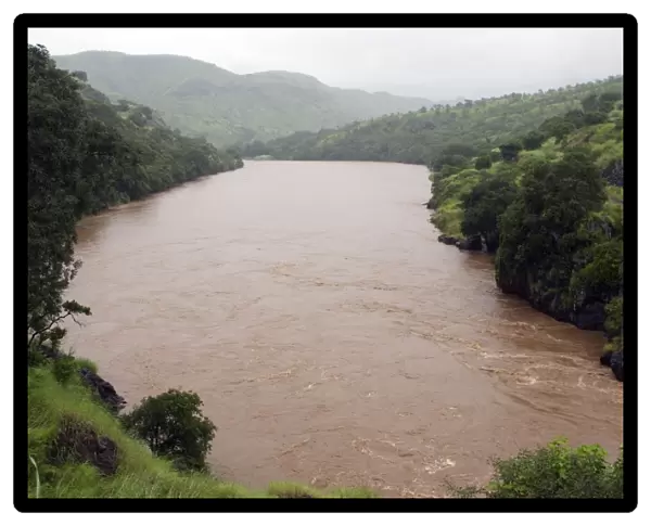 Ethiopia - Floods of the Omo River in the south of Ethiopia. Yabelo Ethiopia