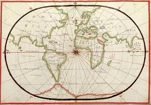 Map of the world, 1590