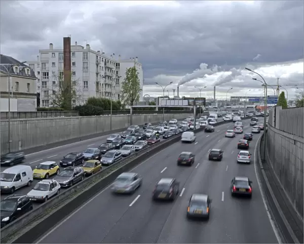 Motorway traffic, Paris