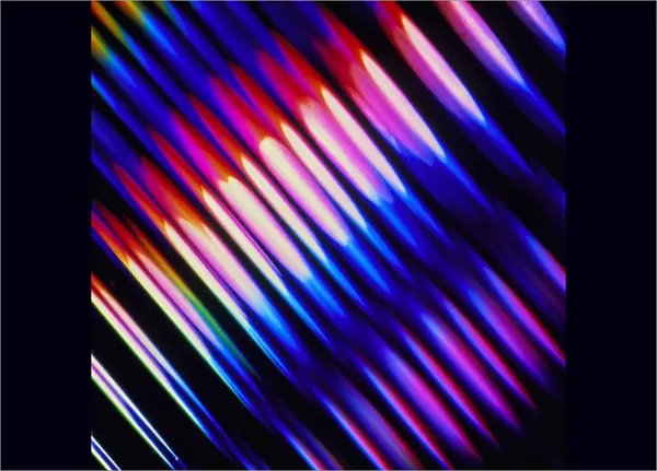 Abstract pattern with diffracted light