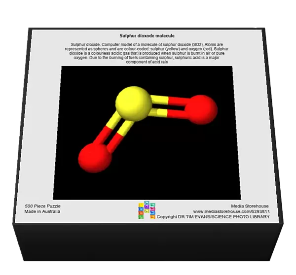 Sulphur dioxode molecule
