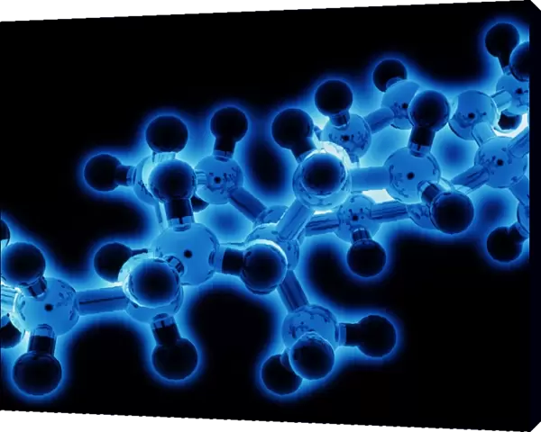 Computer artwork of part of a molecule