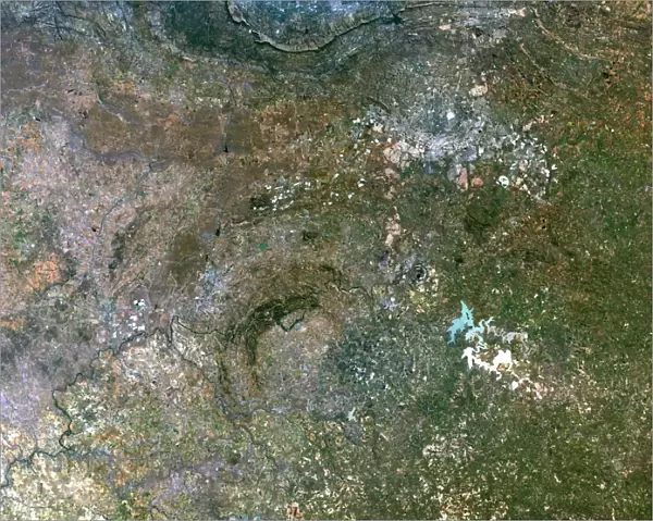 Vredefort crater, satellite image