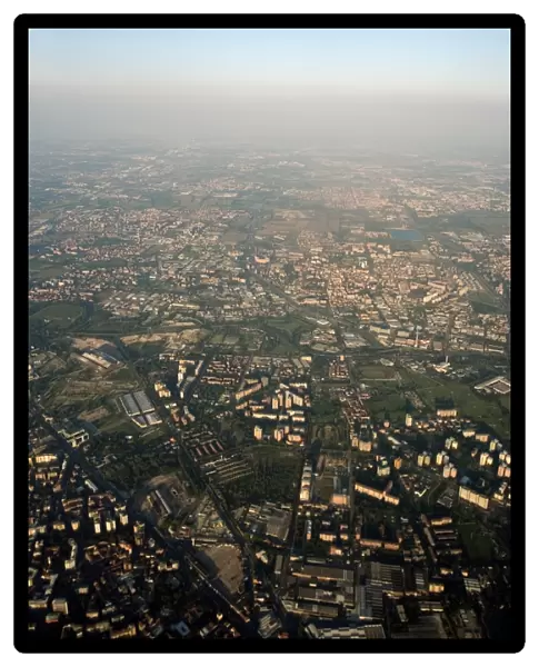 Milan, Italy, aerial photograph