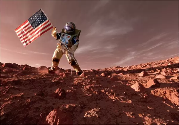 US exploration of Mars, artwork