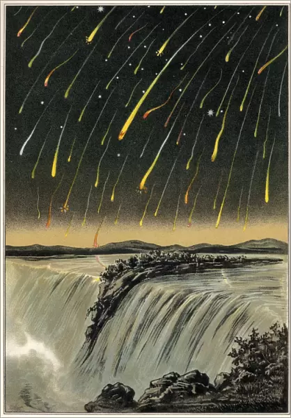 Leonid meteor shower of 1833, artwork