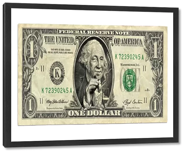 US dollar bill, George Washington parody
