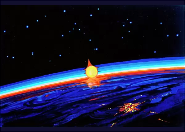 Sunrise in Space by Leonov