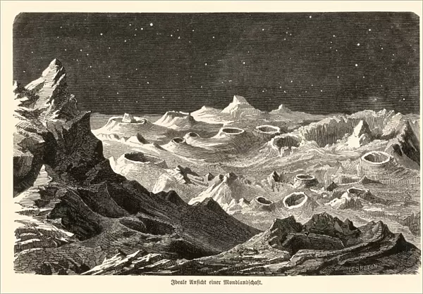 Lunar landscape, 1872 artwork
