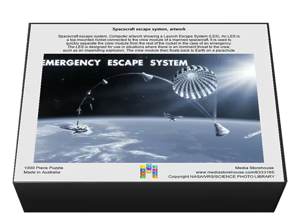 Spacecraft escape system, artwork