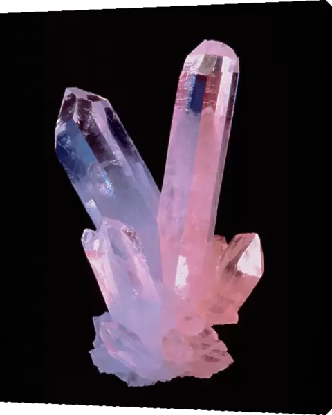 Clear quartz crystals (rock crystals)