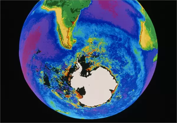 Global biosphere, southern hemisphere, from space