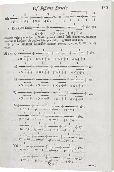 Mathematical series, 18th century