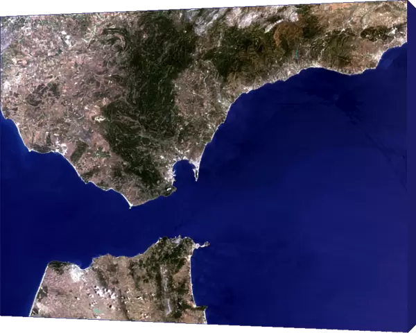 Satellite image of the Strait of Gibraltar