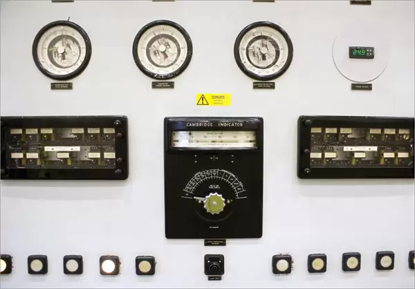 Dials and gauges at power station