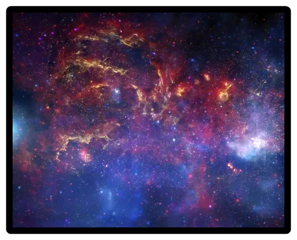 Milky Way galactic centre, composite