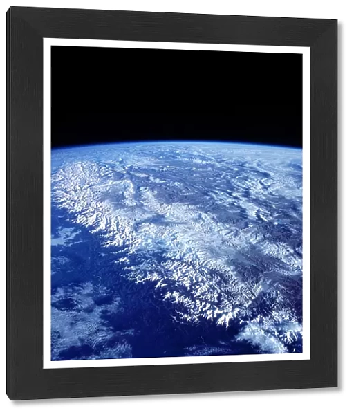 Himalaya mountain range, shuttle image
