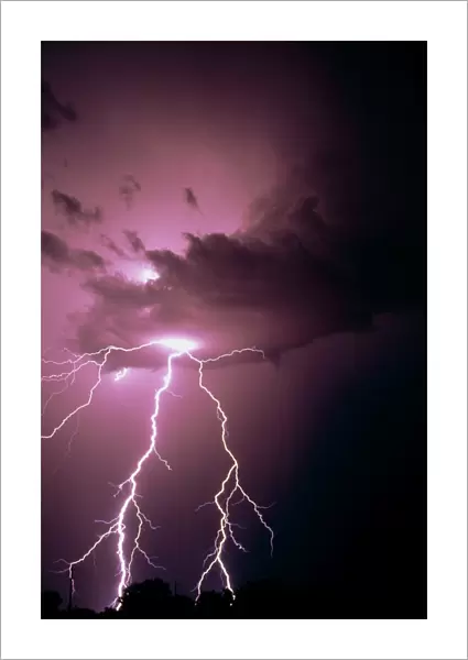 Lightning near Tucson, Arizona