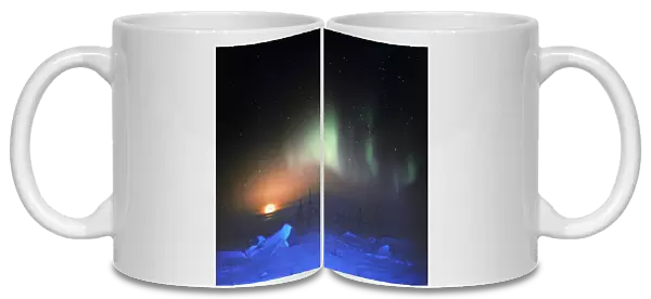 Aurora Borealis display over Manitoba, Canada