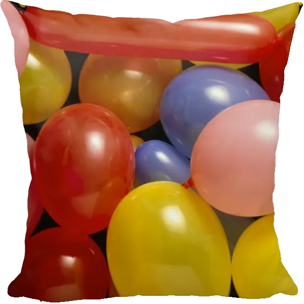 Assortment of coloured balloons