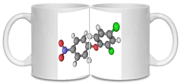 Nitrofen herbicide molecule