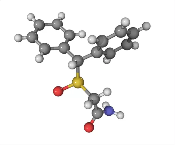 Modafinil stimulant drug molecule