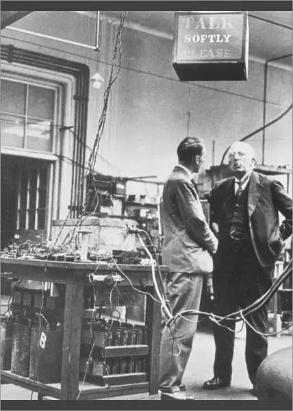 E. Rutherford in the Cavendish Laboratory