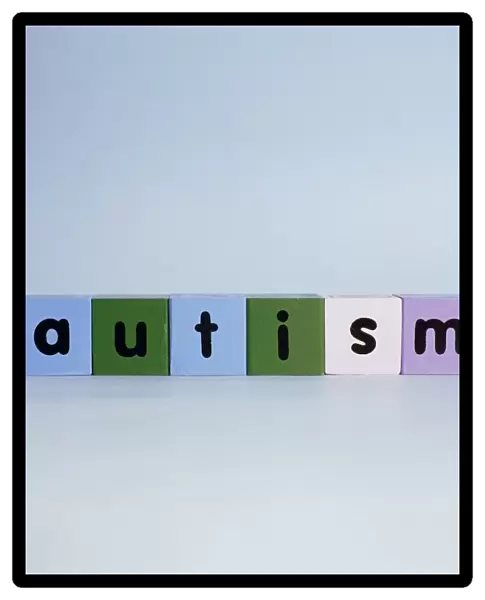 Autism spelled out using alphabet blocks