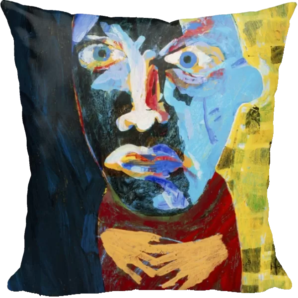 Abstract artwork of man depicting mental illness