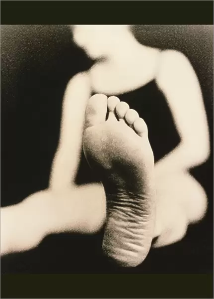 Healthy sole of the foot of a woman