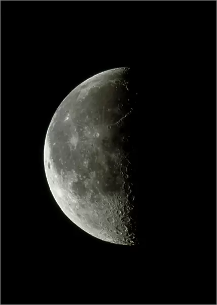 Optical image of a waning half Moon