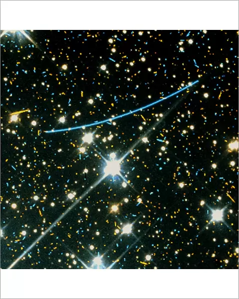 Hubble space telescope image of an asteroid