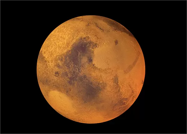Mars, computer artwork. Mars is the fourth planet