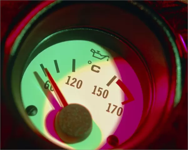 Automobile oil temperature gauge; low temperature