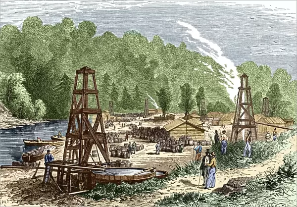 Oil wells, 1861