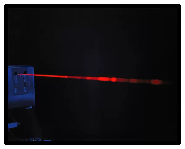 Red laser beam