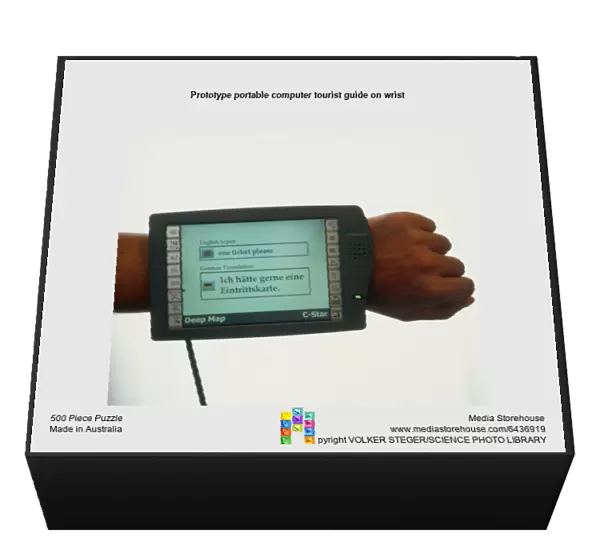 Prototype portable computer tourist guide on wrist