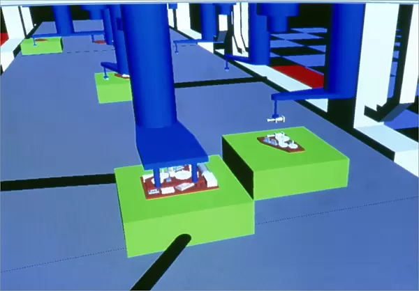 CAD of a microfactory production line