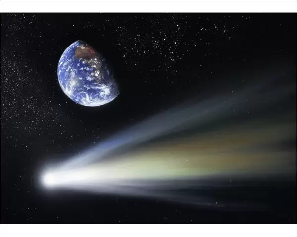 Comet and Earth, artwork