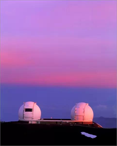Keck I and II observatories on Mauna Kea, Hawaii